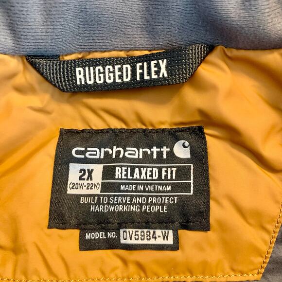 Carhartt Women’s Vest 2X 20-22W Rain Defender Rugged Flex Lightweight Insulated - Picture 9 of 12